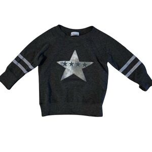 Bottlecaps boys grey camo print star sweatshirt sz 4 in excellent condition